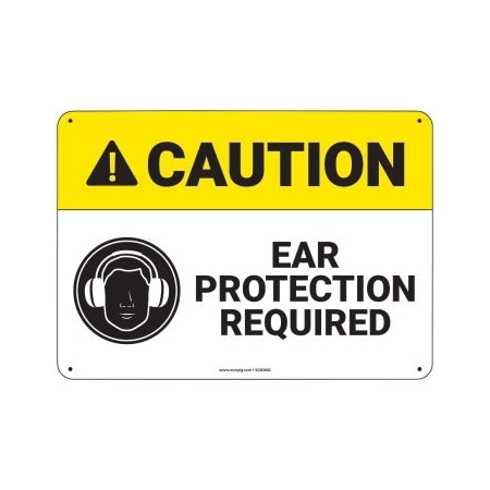 Pig PIG Ear Protection Required Sign 14" x 10" Plastic 14" L x 10" H SGN2002-10X14-PLS